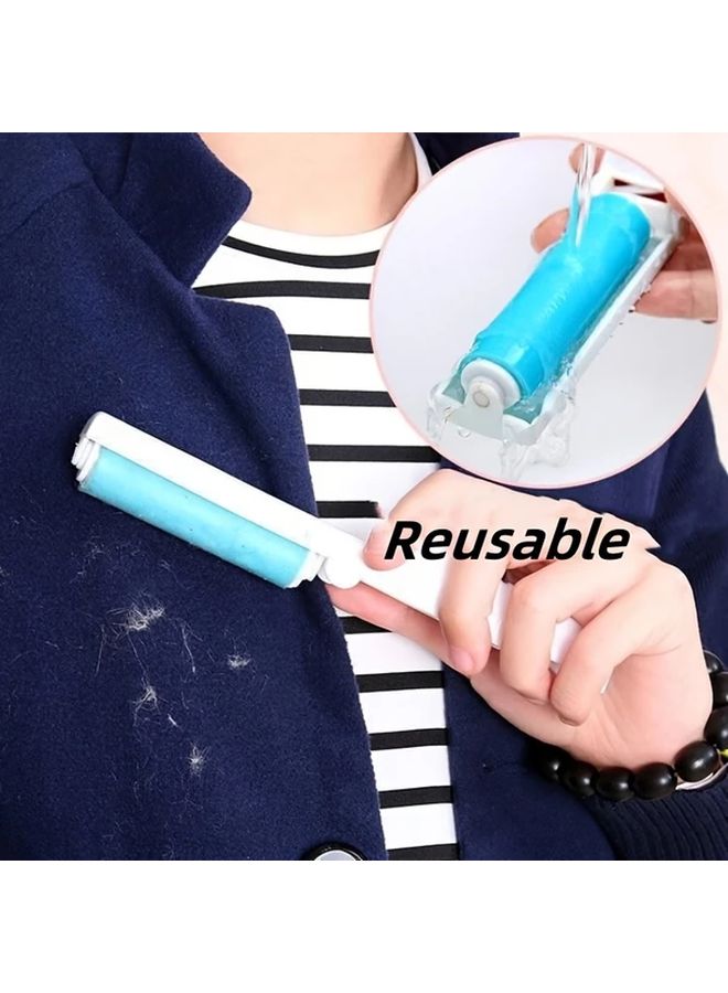 4 Pcs Reusable Lint Roller Set Washable Foldable Sticky Hair Dust Remover Brush Random Color - Image 5