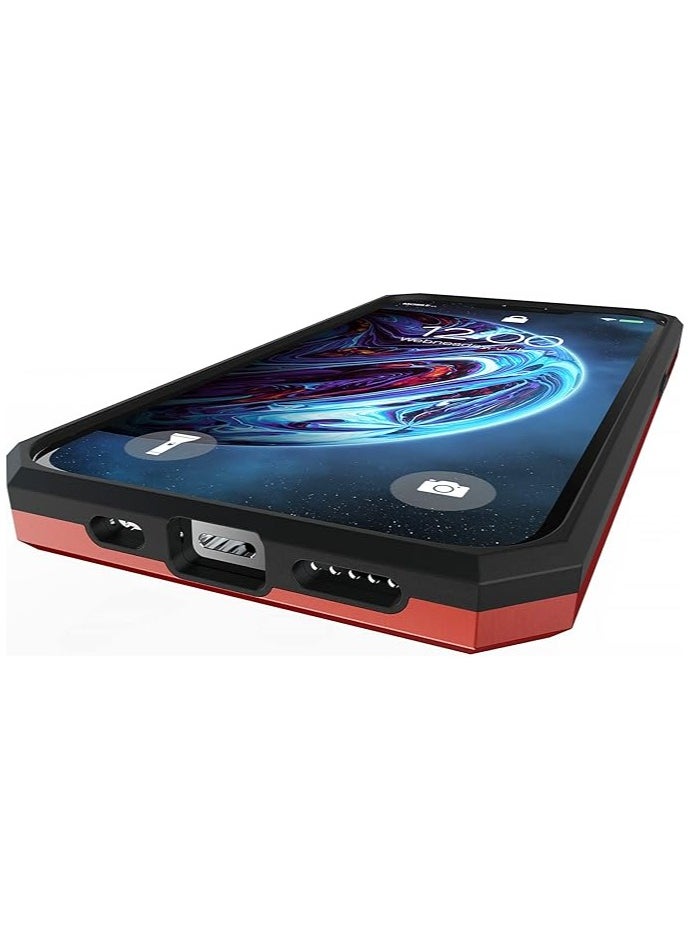 Bills iPhone 13 Premium Armor Case Built-In Kickstand - Military-Grade Shockproof Protective Cover with Reinforced Corners (Red)  - Image 2