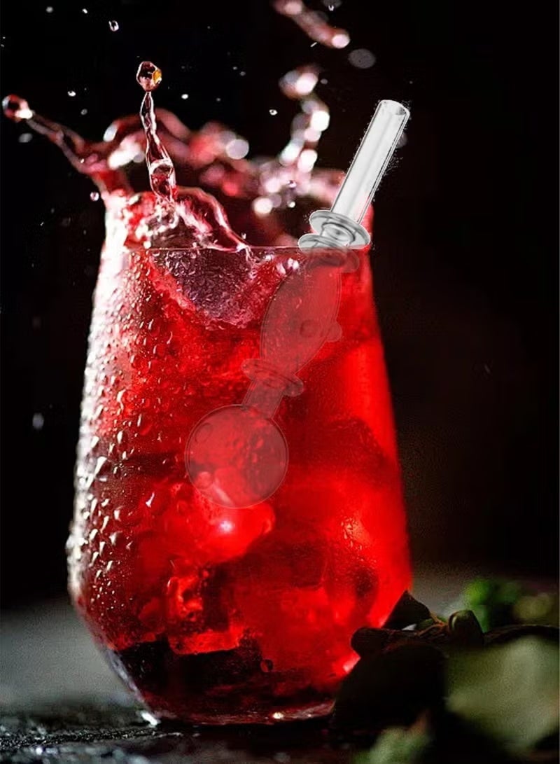 Glass Drinking Straw Reusable, Transparent & Durable, Suitable for Juice / Drink / Coffee / Milk / Tea Stirring - Image 3