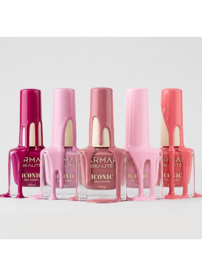 Armaf Beaute Iconic Nail Enamel 053 Blue On Demand, 9ml | High Shine Nail Polish | Chip-Resistant Formula | Smooth Gloss Finish | Long-Lasting & Easy Application - Image 2