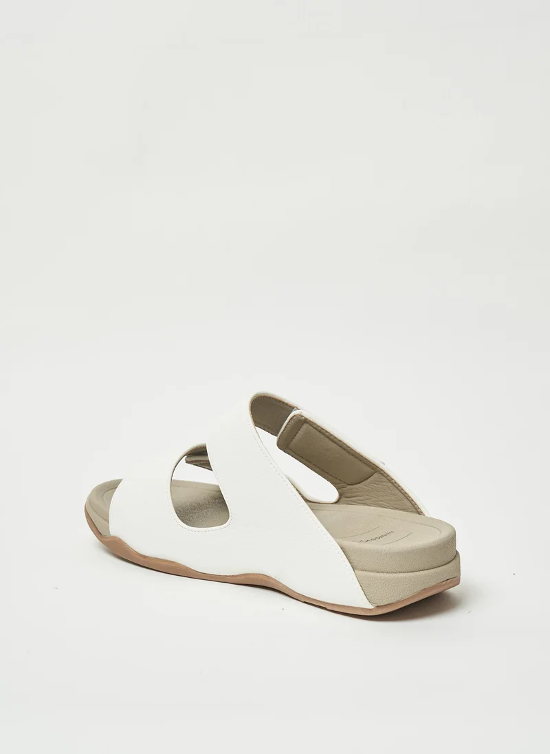 Geoomnii WHITE Geoomnii Mens Arabic Sandals White for Men | Best Price UAE