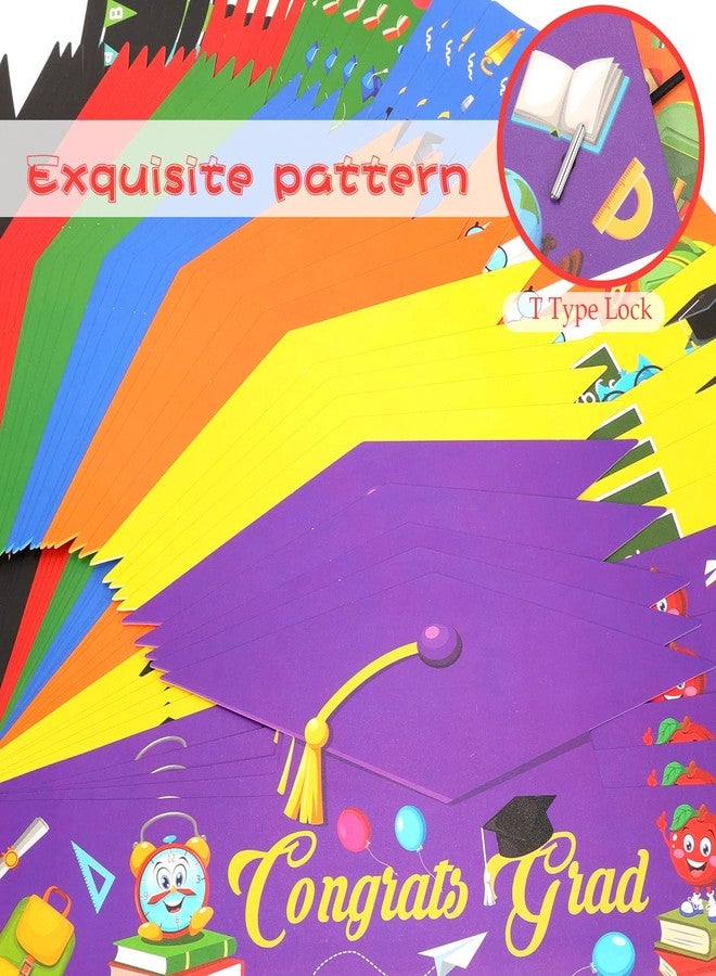 HOWAF Graduation Party Favors - 35 PCS Paper Crowns, Congrats Grad Caps in 7 Colors for Preschool/Kindergarten Parties & Photo Props - Image 4