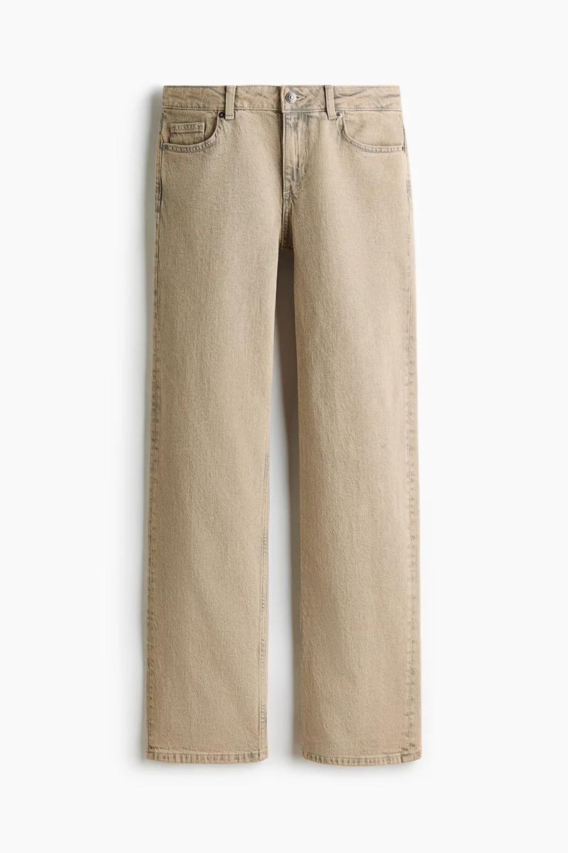 H&M  Slim Straight Regular Waist Jeans for Women | Best Price UAE