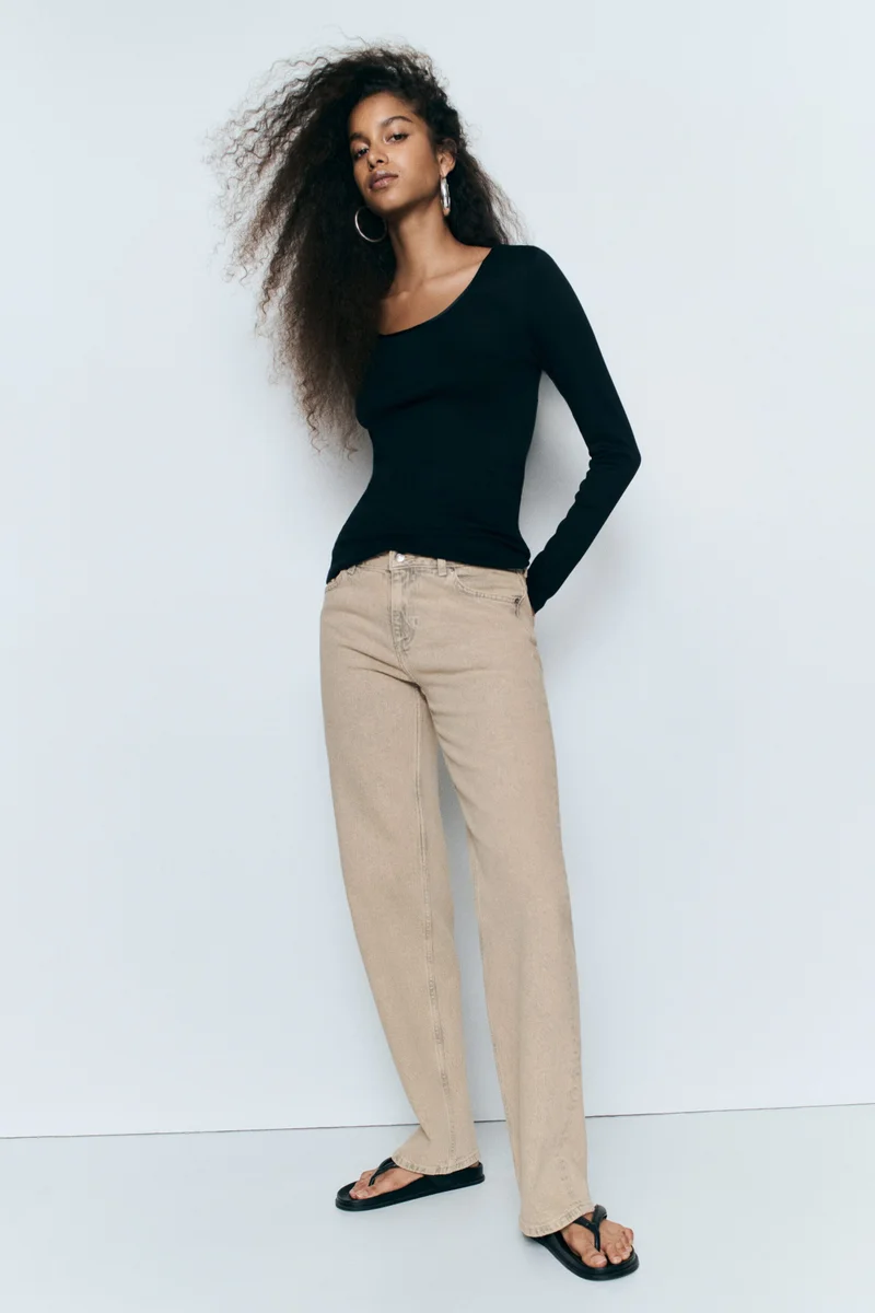 Slim Straight Regular Waist Jeans