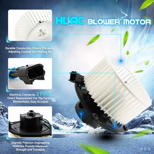 ILONPA مجموعة محرك مروحة السخان 5114162AA لجيب شيروكي 1988-1996، جيب كومانشي 1988-1992، جيب واغونير 1988-1990، بديل لرقم القطعة 15-8392 56000174 700126 PM272 - Image 4