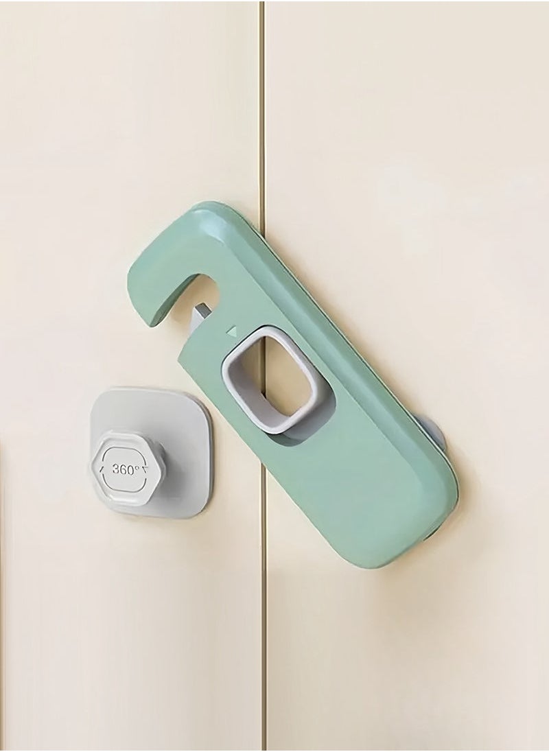 MIXDE Pcs Baby Safety Cabinet Lock Security Protection Home Refrigerator Safety Buckle Child Anti Pinch Hand Drawer Door Locks  - Image 1