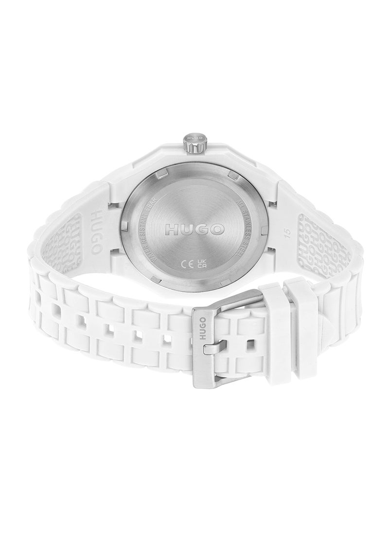 HUGO BOSS - Men's Analog Round Shape Silicone Wrist Watch 1530329 - 42 Mm - Image 1