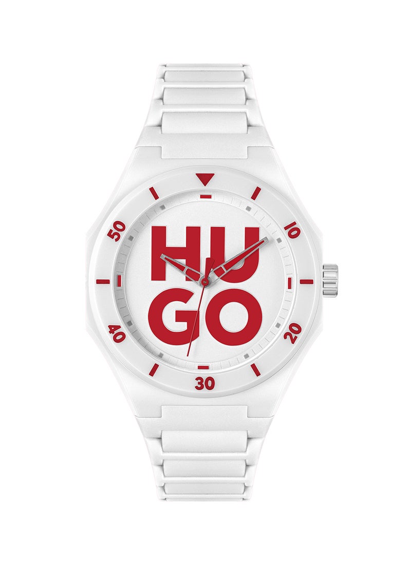 HUGO BOSS - Men's Analog Round Shape Silicone Wrist Watch 1530329 - 42 Mm - Image 1