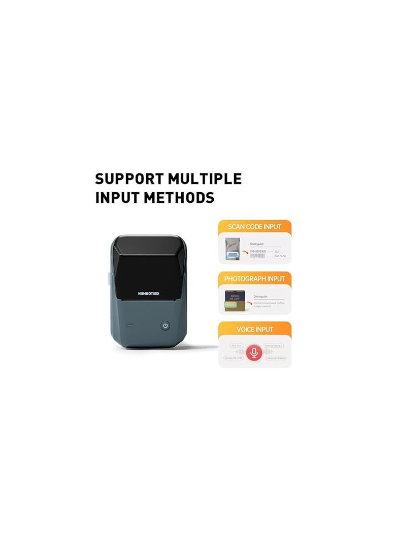 AUSHA - AUSHA B1 Bluetooth Label Printer - Small Portable Thermal Label Maker | Wireless Connectivity | 2 inch Inkless Printing | Barcode, Mini Stickers, Bill, Receipt Machine for Home, Office & Students - Image 1