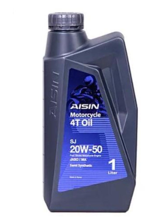 ايسين - زيت موتسيكل نصف تخليقى رباعى الاشواط  20W-50 SJ/MA - Image 1