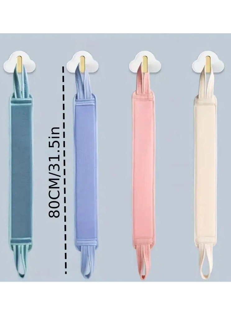 Goolsky 1pcs Back Scrubber For Shower, Double Sided Bath Strip Towel, Soft Body Cleaning Bathroom Accessories - Image 3