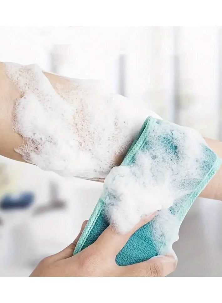 Goolsky 1pcs Back Scrubber For Shower, Double Sided Bath Strip Towel, Soft Body Cleaning Bathroom Accessories - Image 5