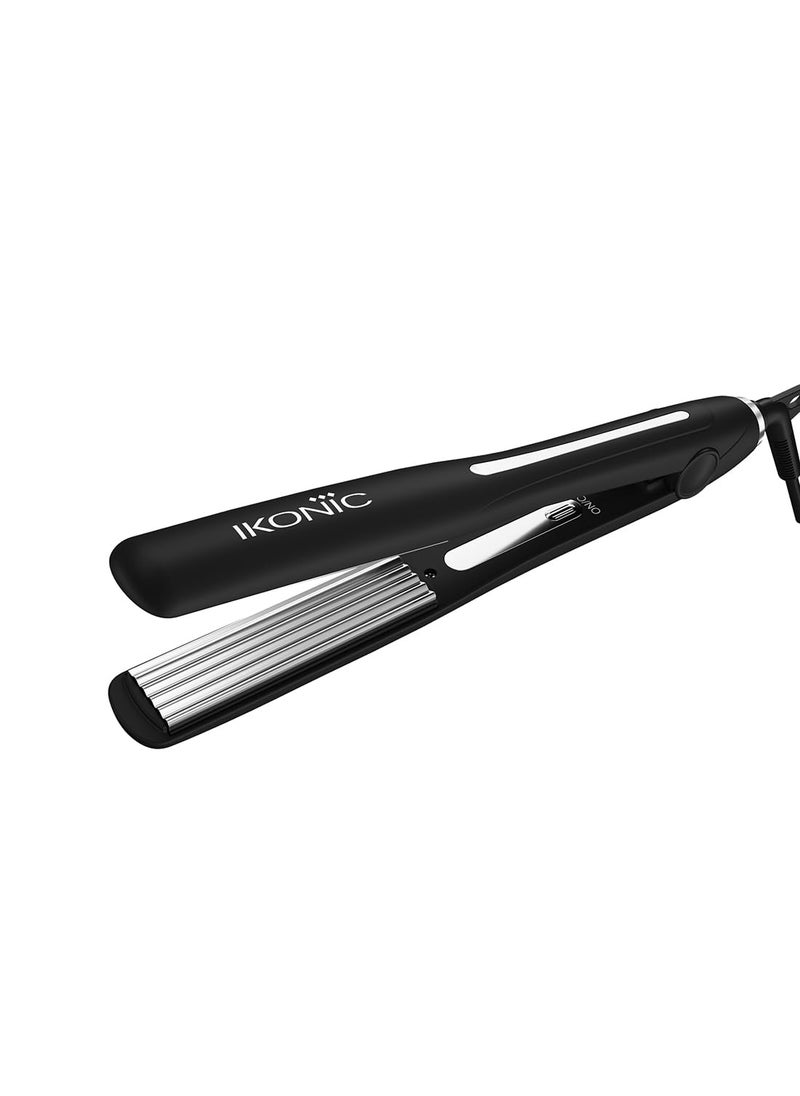 IKONIC IKONIC PROFESSIONAL SLIM TITANIUM HAIR CRIMPER 20 with LED Chrome Digital Display and 1 Inch Floating Titanium Micro Crimp Plates 360 Swivel Cord Universal Voltage  - Image 1