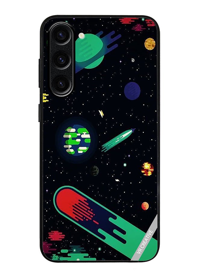 VR CREATIVE Protective Case Cover For Samsung Galaxy S23 FE Galaxy Design Multicolour - Image 1