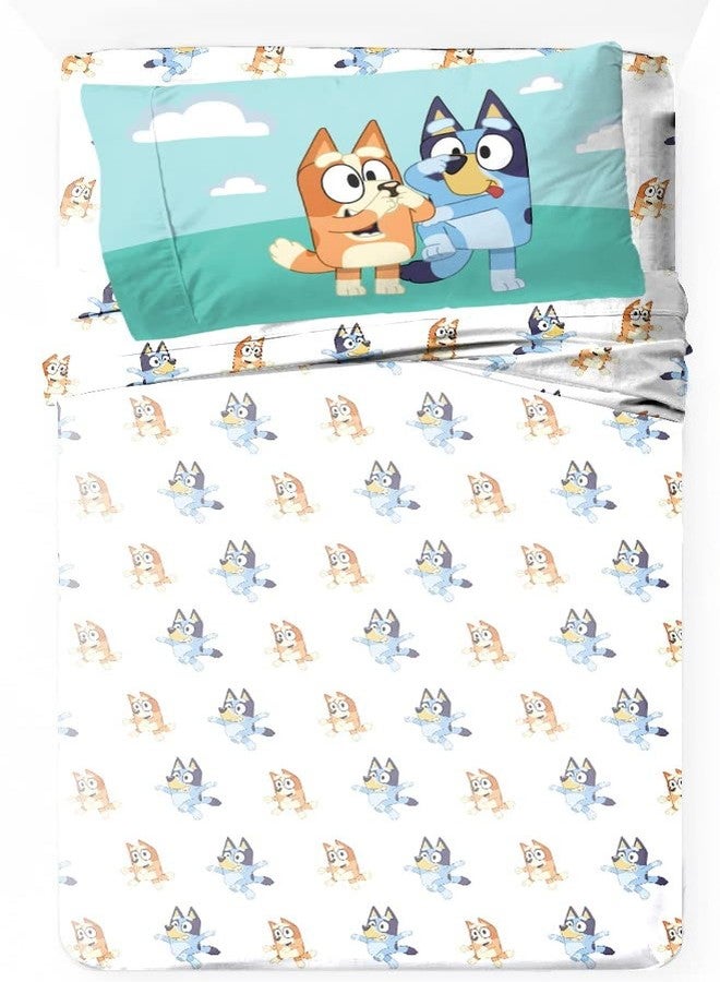 Jay Franco Bluey & Bingo Twin Size Sheet Set - 3 Piece Set Super Soft and Cozy Kid’s Bedding - Fade Resistant Microfiber Sheets (Official Bluey Product) - Image 2