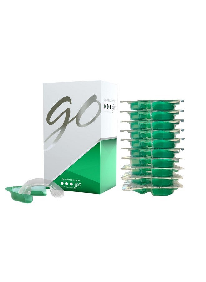 Opalescence Go 10% - Prefilled Teeth Whitening Trays Kit (10 Treatments) - 10% Hydrogen Peroxide - Mint Made by Ultradent Products. Go Teeth Whitening Kit -Mint- GO10-5193-1 - Image 1