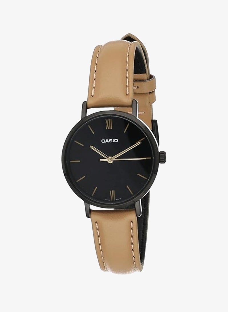 CASIO Women's Leather Analog Watch LTP-VT02BL-1AUDF - 30 mm - Image 2