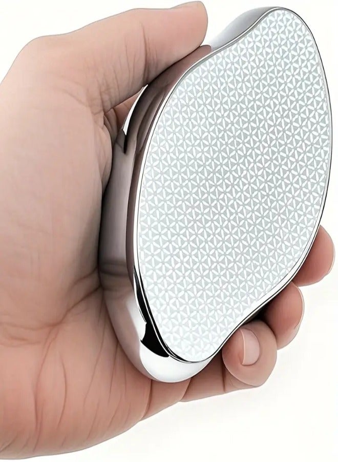 AROAQ Painless Hair Remover for Men & Women – Reusable Waterproof Body Hair Removal Tool with Ergonomic Handle for Back, Arms & Legs – Gentle on Sensitive Skin, No Electricity Needed , Silver - Image 1