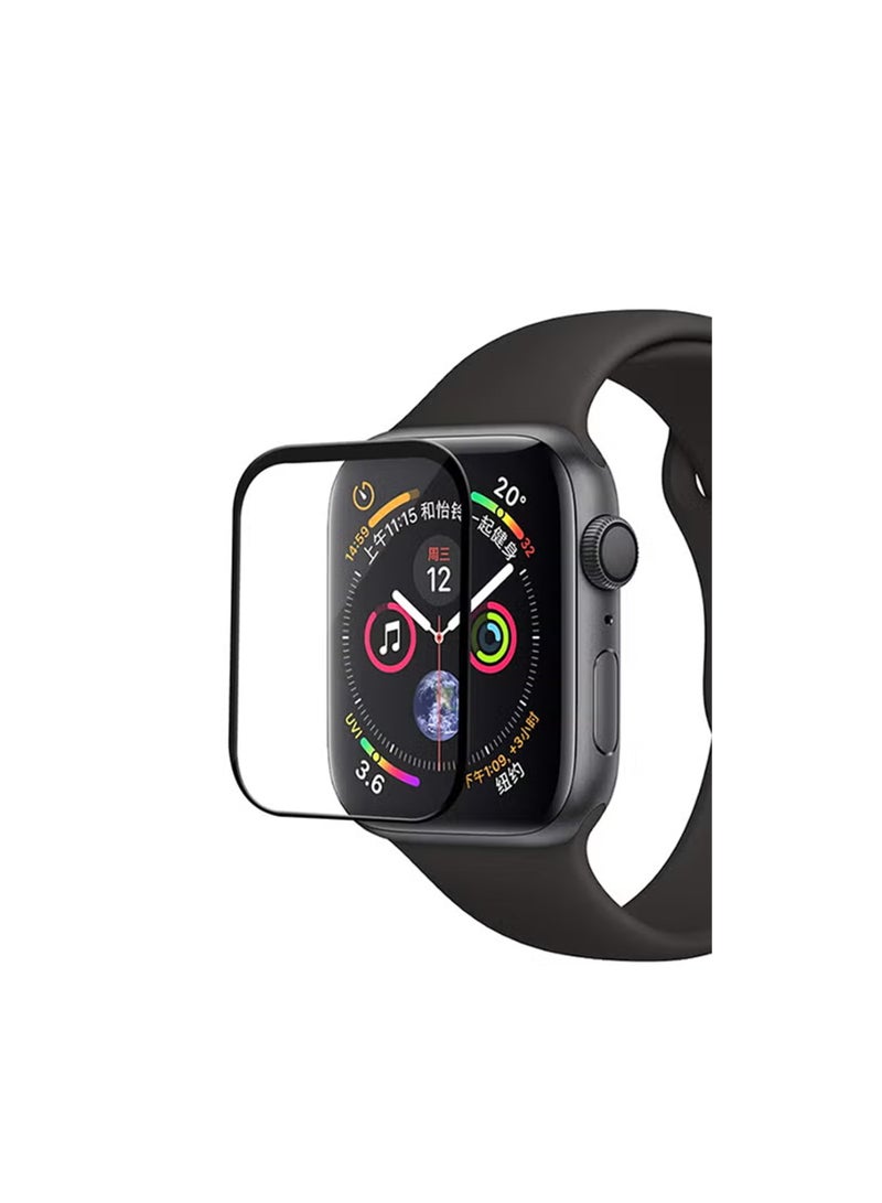 Waldic Apple Watch Series 10 46mm Premium Screen Protector- Crisp Clarity, Ultimate Safety, Shield Against Smudges, Reliable Quality, Easy Installation & Removal - Black  - Image 2