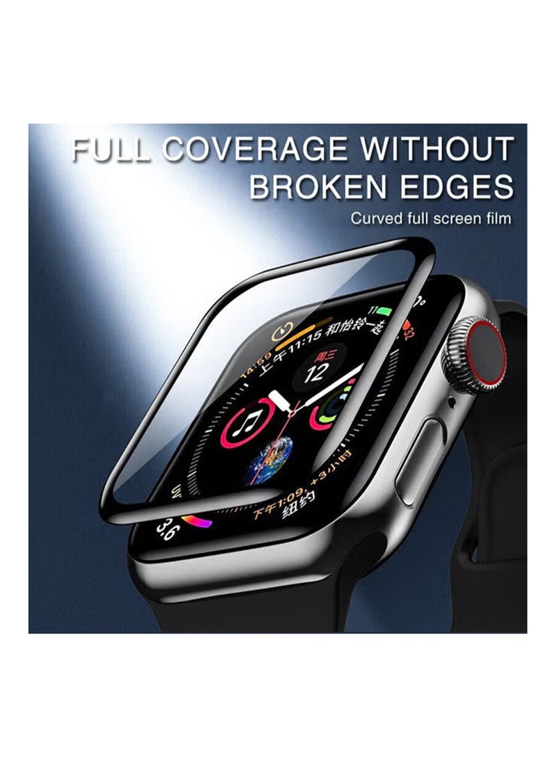 Waldic Apple Watch Series 10 46mm Premium Screen Protector- Crisp Clarity, Ultimate Safety, Shield Against Smudges, Reliable Quality, Easy Installation & Removal - Black  - Image 3