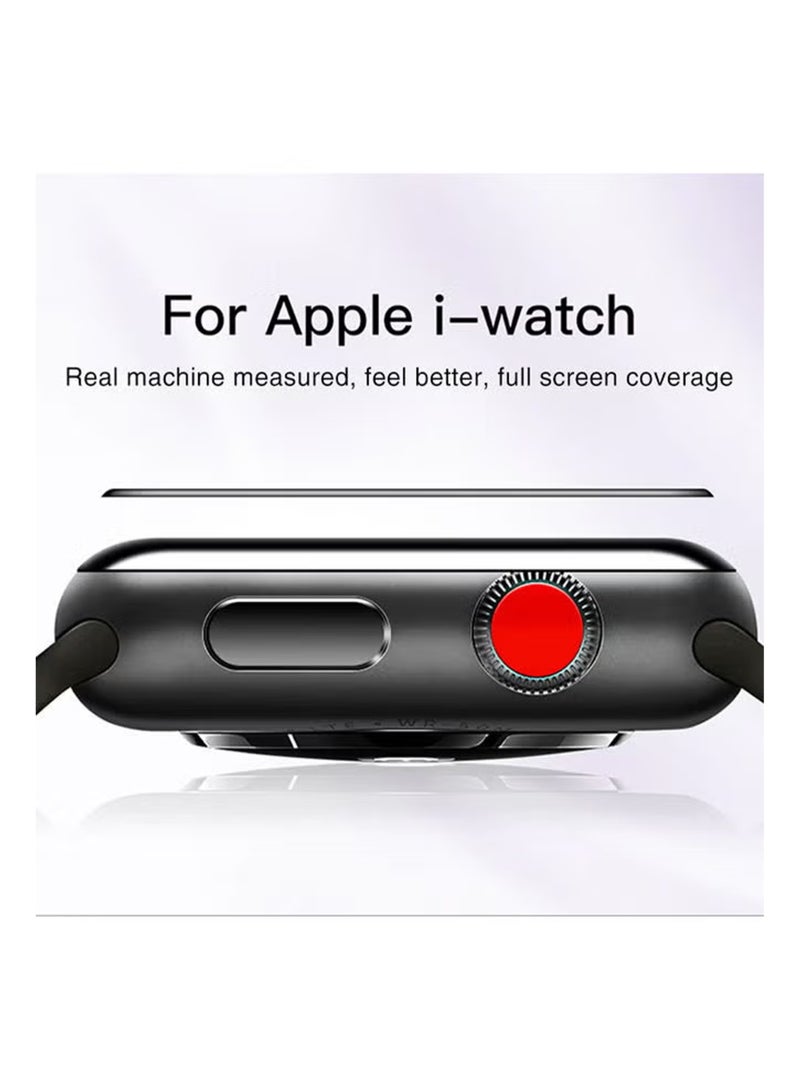 Waldic Apple Watch Series 10 46mm Premium Screen Protector- Crisp Clarity, Ultimate Safety, Shield Against Smudges, Reliable Quality, Easy Installation & Removal - Black  - Image 5