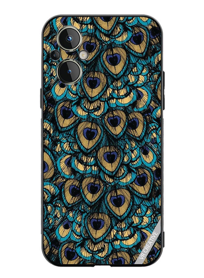 VR CREATIVE Protective Case Cover For OnePlus Nord N20 5G Mor Pankh Design Multicolour - Image 1