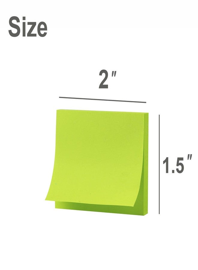 Kozerite (50 Pads) Sticky Notes 1.5x2, 10 Colors Self Sticky Notes, Sticky Pads, Recyclable, Self-Stick Pads, Easy to Post for Home, Office, Notebook - Image 2