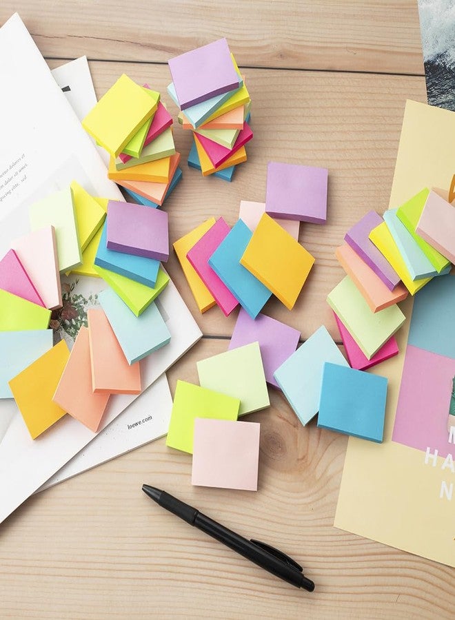 Kozerite (50 Pads) Sticky Notes 1.5x2, 10 Colors Self Sticky Notes, Sticky Pads, Recyclable, Self-Stick Pads, Easy to Post for Home, Office, Notebook - Image 5