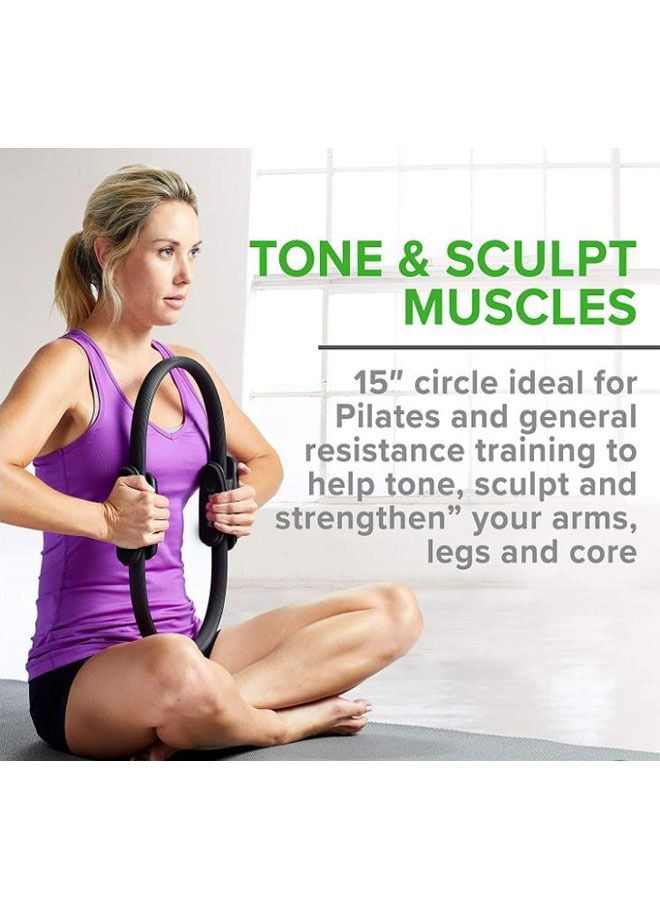 Generic Pilates Ring, Fitness Circles, Yoga Magic Circle, Pilates, Yoga Ring Wheel, Double Handle, Fitness Training Yoga  - Image 4