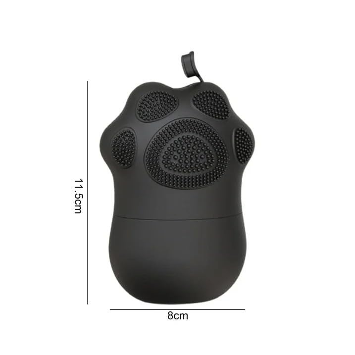 SkinSide Ice Roller for Face with Scrubber Ice Roller for Face For Men Women Ice Cube Roller for Glowing Skin Puffy Eyes Reusable Unbreakable Black - Image 4