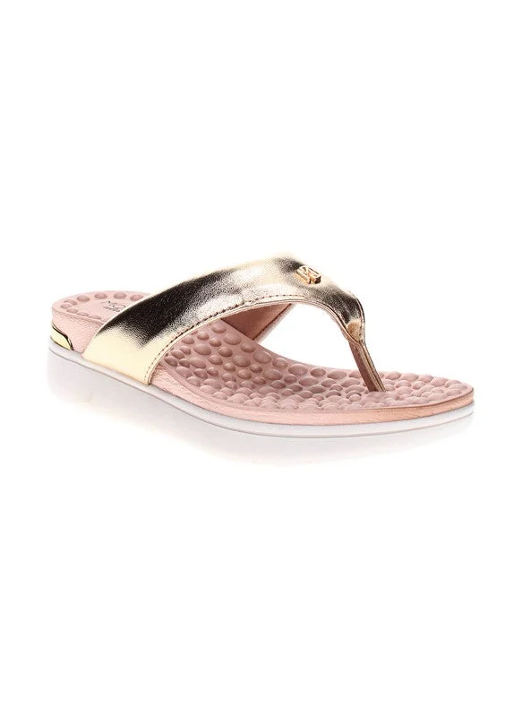 Modare Modare Ladies Wedge Sandals Golden | Made In Brazil
