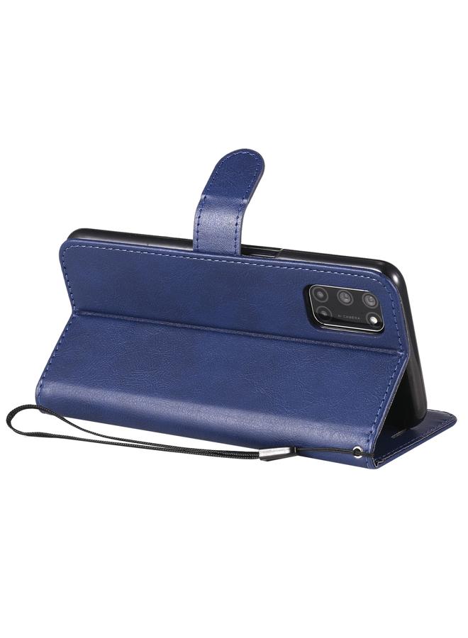 erorex Case For Oppo A52 / A72 / A92 Solid Color Horizontal Flip Protective Leather Case with Holder & Card Slots & Wallet & Photo Frame & Lanyard - Image 5