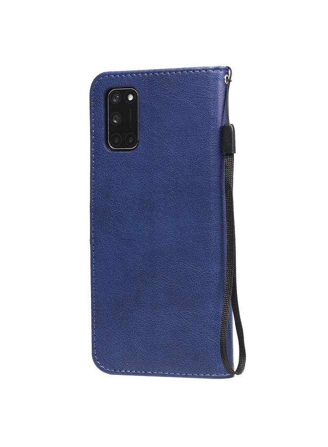 erorex Case For Oppo A52 / A72 / A92 Solid Color Horizontal Flip Protective Leather Case with Holder & Card Slots & Wallet & Photo Frame & Lanyard - Image 3