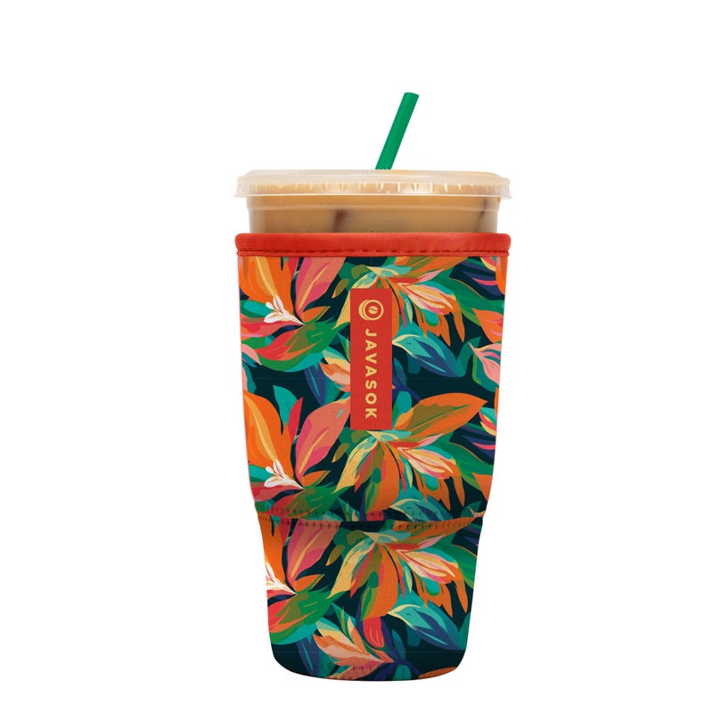 Sok It Java Sok Iced Coffee & Cold Soda Insulated Neoprene Cup Sleeve (Jungle Jive  Large: 30-32oz) - Image 1