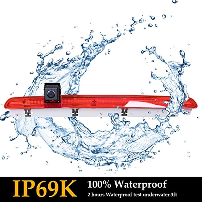 Yurefax HD 720P Brake Light Camera with Monitor - Image 5