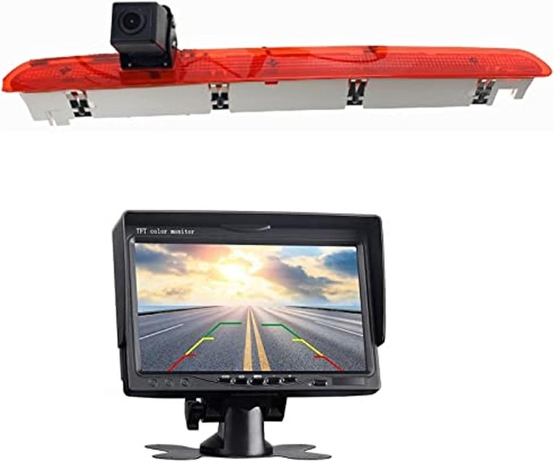 Yurefax HD 720P Brake Light Camera with Monitor - Image 1