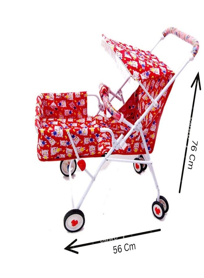 Ezaakart Stroller and pram (pram red) Easy Foldable for Baby Girls and Boys - Image 4