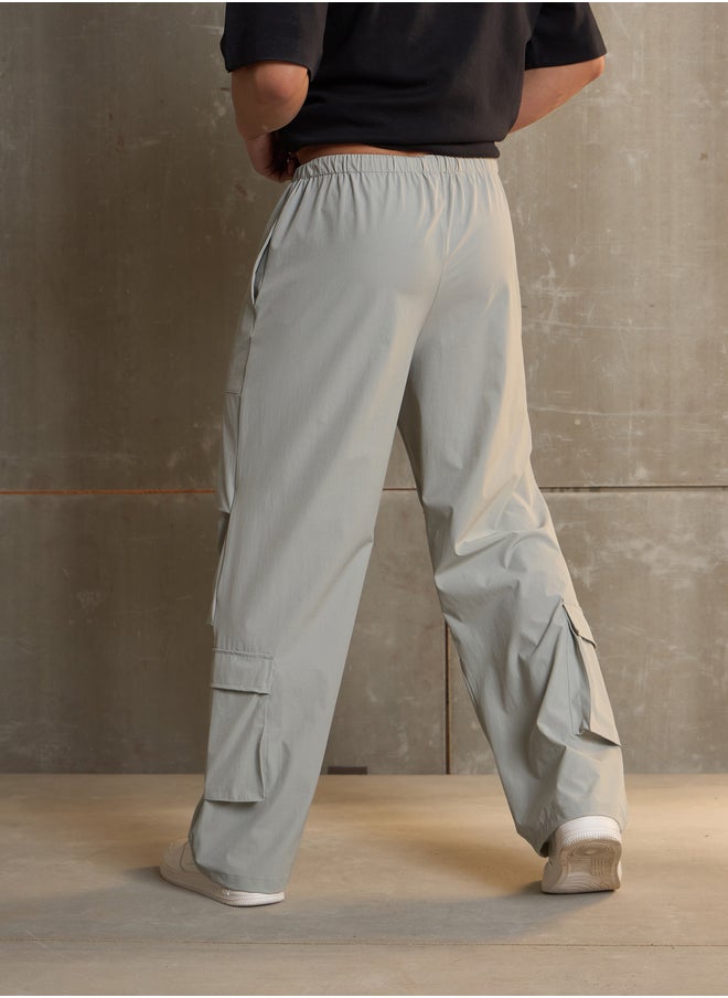 SASSAFRAS Pleated Knee Baggy Parachute Pants  - Image 5