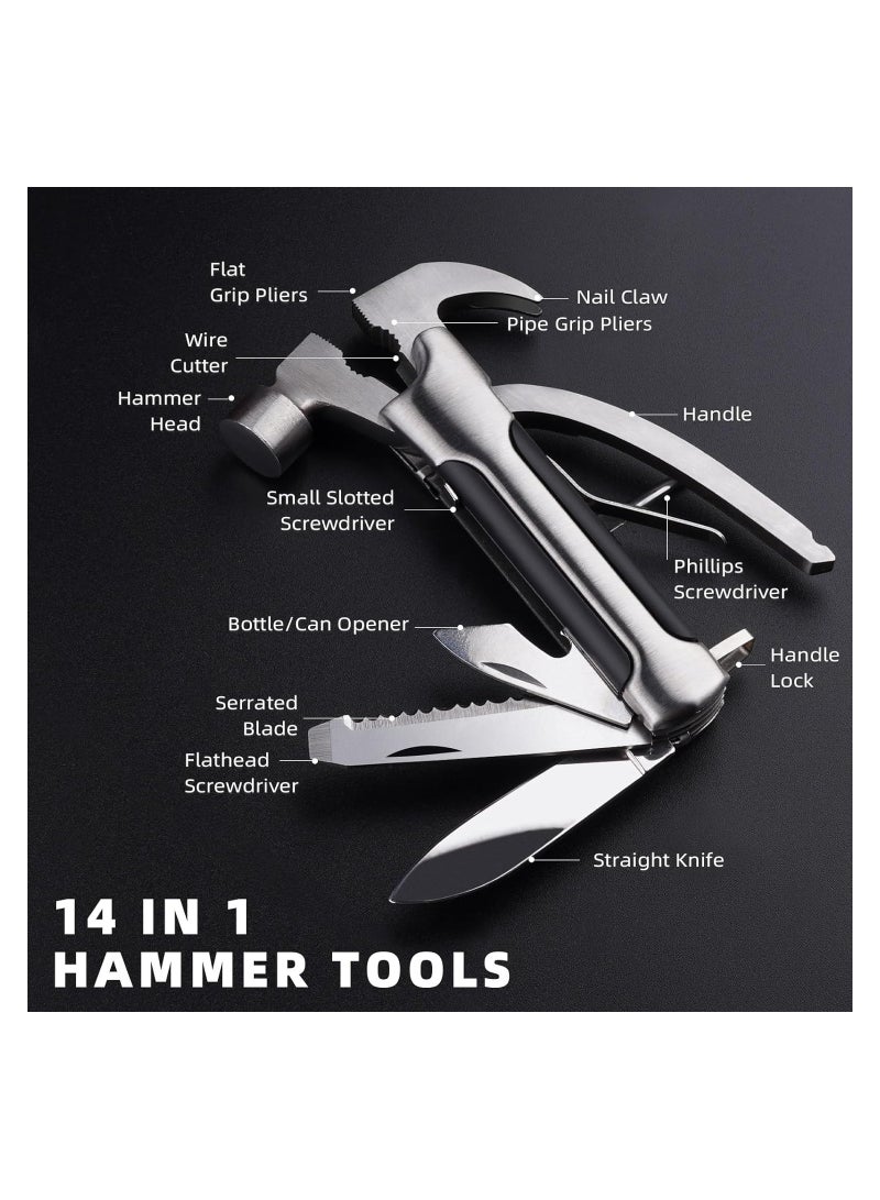 SOLARAE Camping Multitool Accessories, Multitool Gifts for Men, Husband Boyfriend Partner, Cool Gadgets Mini Hammer for Birthday Anniversary Wedding Housewarming Gifts Ideas for DIY Outdoor Camping - Image 4