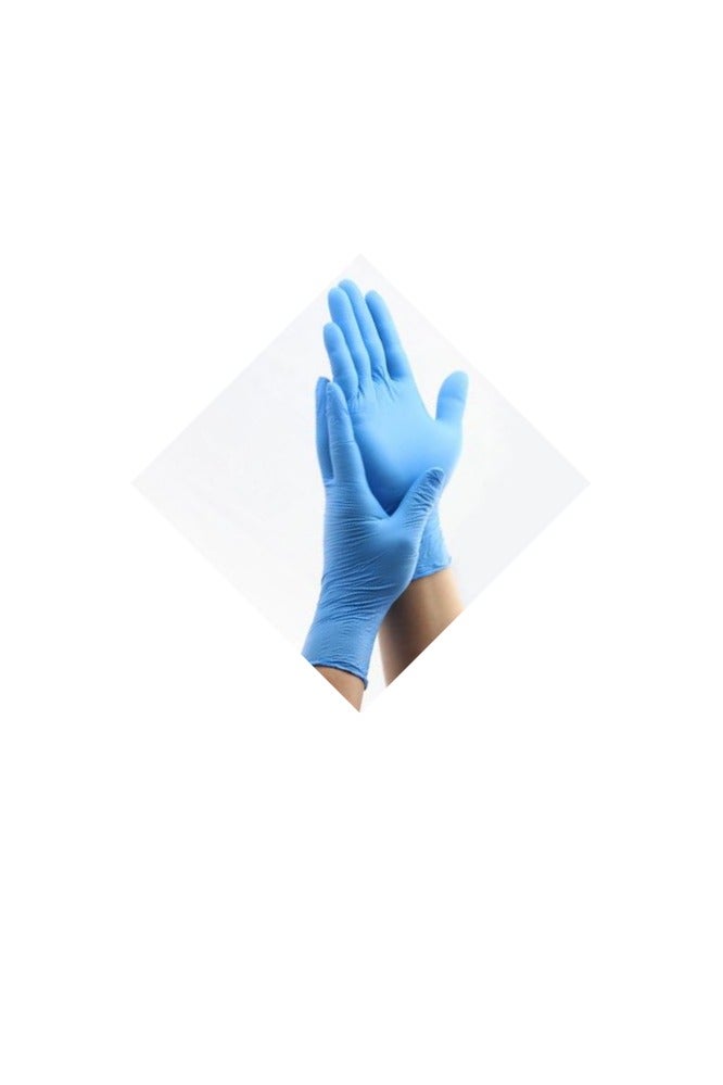 Malaysian Blue Nitrile Gloves / Small  - Image 2