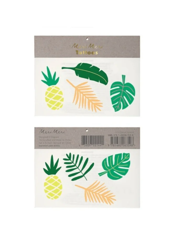 Meri Meri Tropical Leaves Tattoos