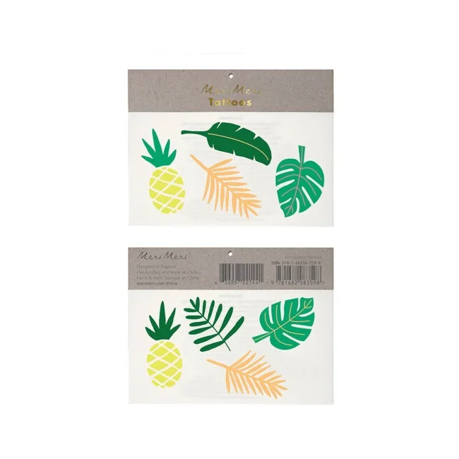 Meri Meri Tropical Leaves Tattoos