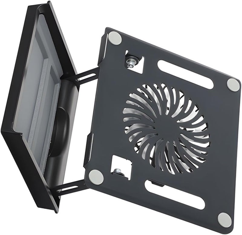 Foldable Laptop Cooling Stand with Storage and Powerful Fan for Home Use Offices Laptop Cooling Stand Compact Storage Space Home Professional Use - Image 3