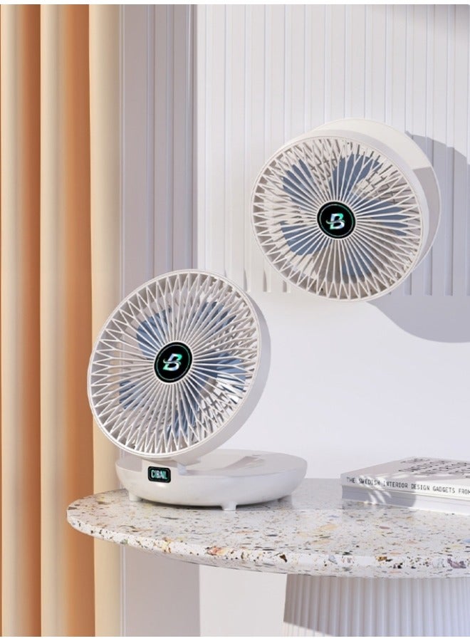 REOCLE Portable Fan USB Desk Fan Air Circulator Fan 1200mAh Rechargeable Fan 90° Rotate Personal Cooling Fan for Bedroom & Home & Office & Desktop & Travel - Image 4