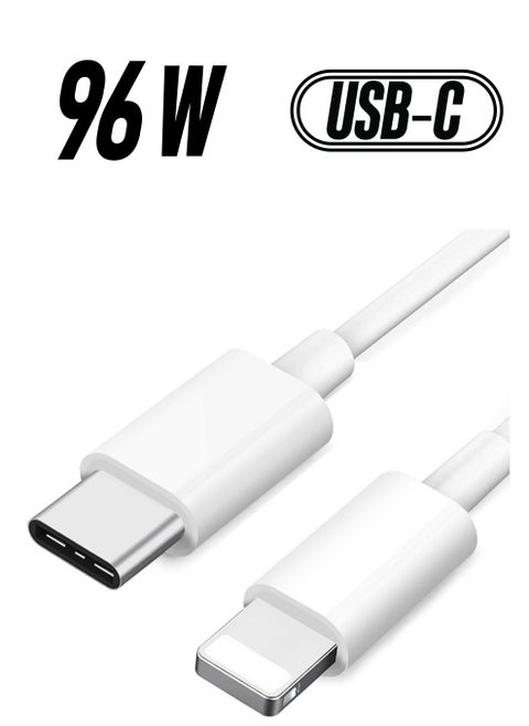 Lightning Cable  PD Fast Charging and Hi-speed Syncing Cord Compatible with iPhone X/XS/XR/XS MAX/8/8 Plus, iPad Pro