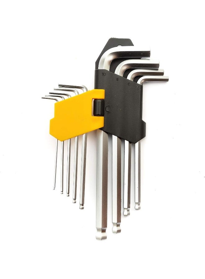 Tolsen - 9Pcs Extra-Long Arm Hex Key Set,20049 - Image 3
