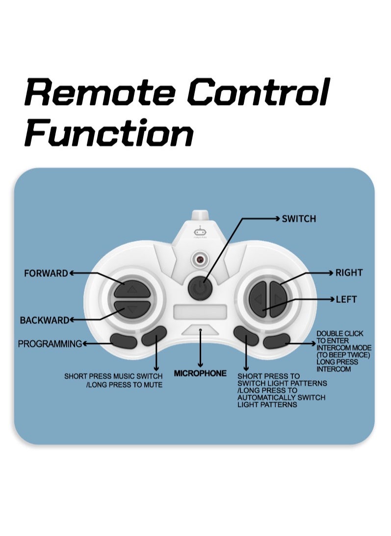 null - Children's Intelligent Remote Control Robot - Intelligent Robot Puzzle Toy, Gesture Sensing Robot Kit Singing and Dancing Gift for Boys Aged 4-12 - Image 1