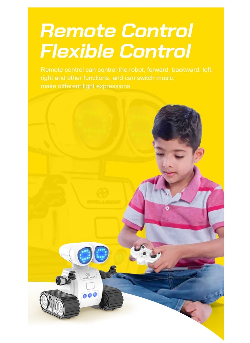 null - Children's Intelligent Remote Control Robot - Intelligent Robot Puzzle Toy, Gesture Sensing Robot Kit Singing and Dancing Gift for Boys Aged 4-12 - Image 1