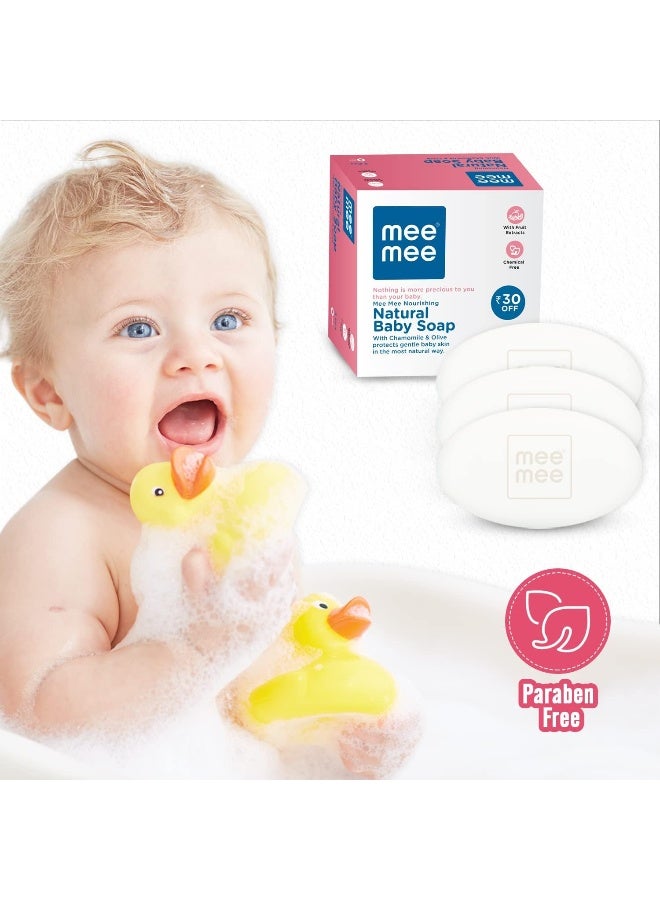 Mee Mee Baby Soap/Almond & Milk Extracts, 3 x 75 gm - Image 4