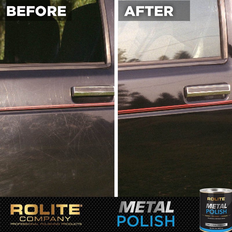 Rolite - RMP1# Metal Polish Paste - Industrial Strength Scratch Remover and Cleaner, Polishing Cream for Aluminum, Chrome, Stainless Steel and Other Metals, Non-Toxic Formula, 1 Pound, Pink, 1 Pack - Image 3
